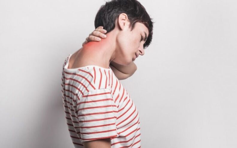 Neck pain symptoms of cervical osteochondrosis